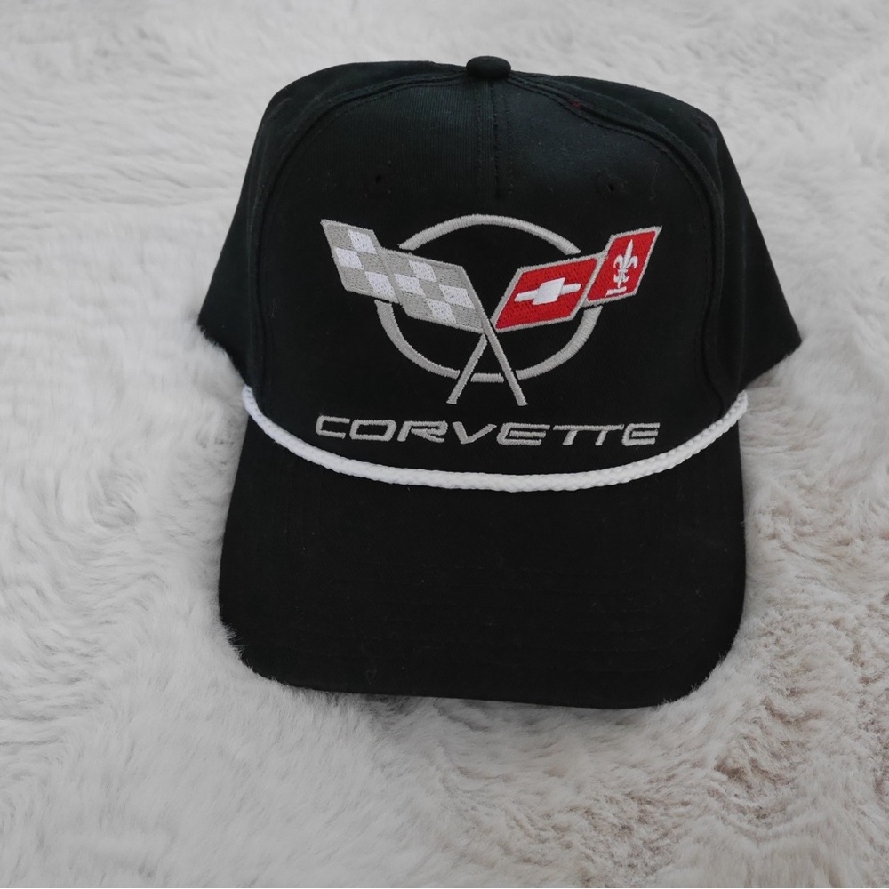Corvette Black Cap with Embroidered Logo
